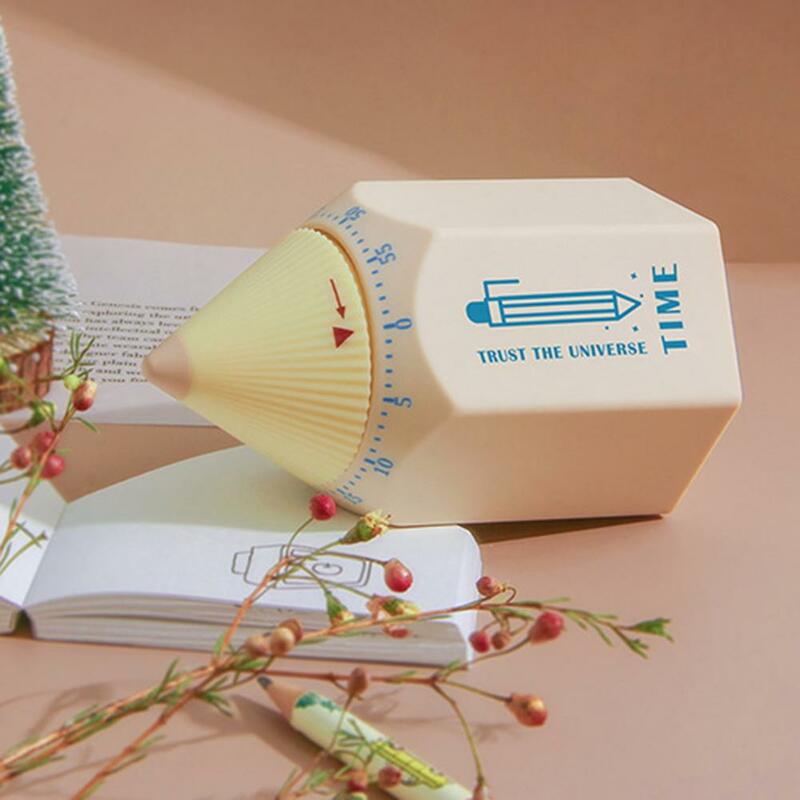 Minutnik kreatywny kształt precyzyjny czas plastikowy budzik w kształcie ołówka ozdoba na biurko do domu