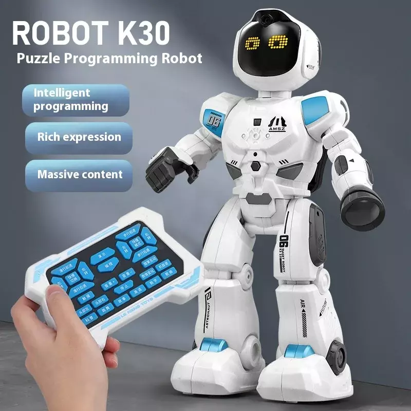 지능형 프로그래밍 로봇, 하이테크 다기능 유도, 어린이 감성 인터랙티브 장난감, 생일 선물