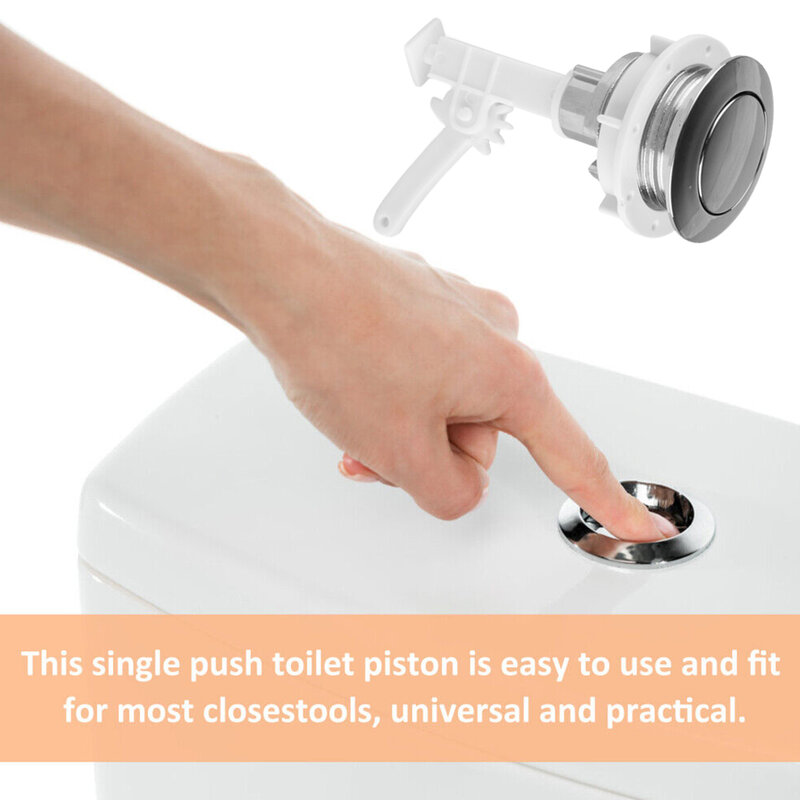 38mm bagno wc pulsante wc coperchio pulsante tondo aste valvola spingere per sedile wc valvola serbatoio acqua accessorio bagno