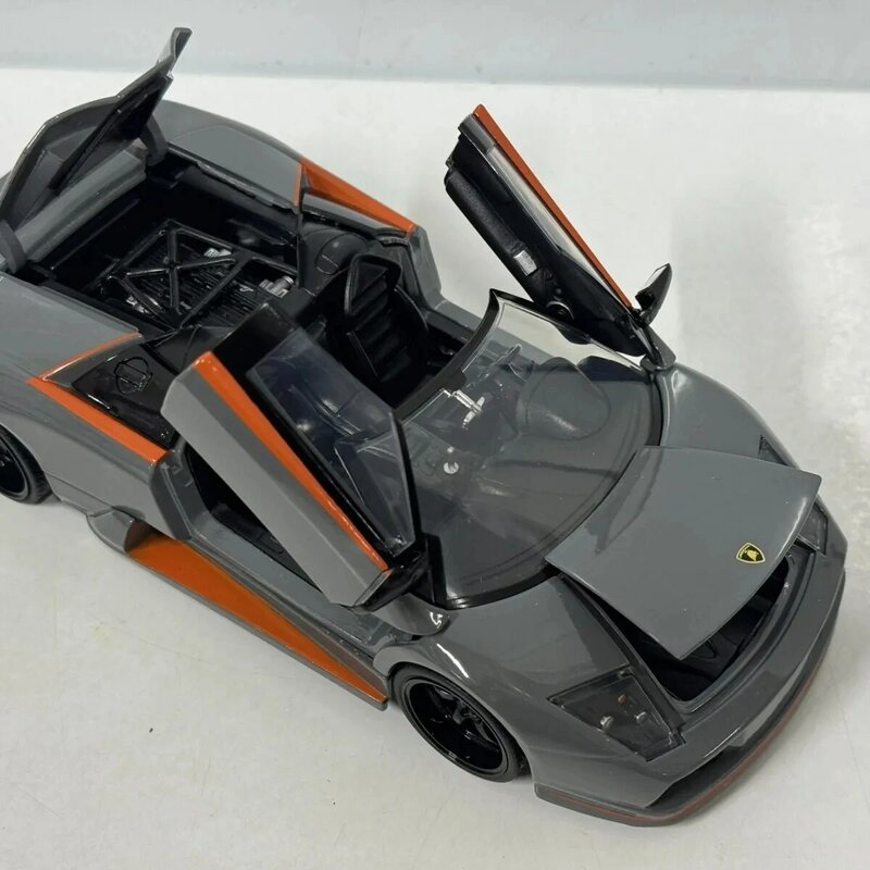 Модель автомобиля из металлического сплава в масштабе 1:24 Lamborghini murзеркаago, модели машинок из литого металла, детские игрушки, коллекционные подарки