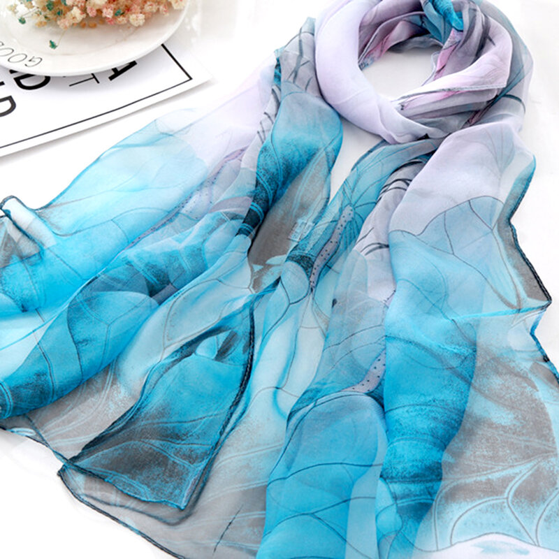 Moda Multi-kolorowe szaliki dla kobiet miękkie oddychające uniwersalne szaliki na zakupy randkowe