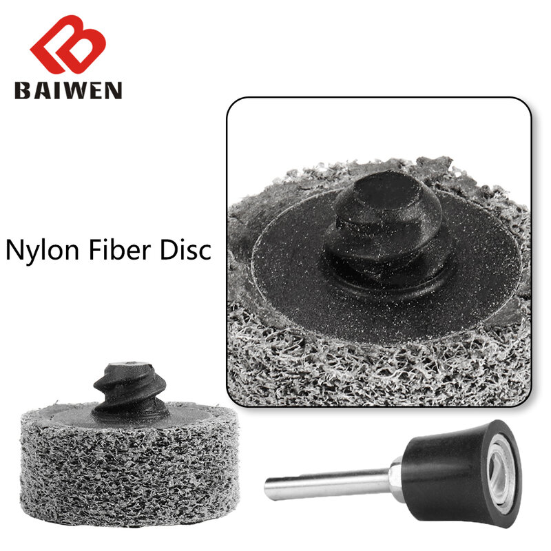 1PC 1'' 25mm Nylon Fiber Disc Flap Polishing Buffing Grinding Wheel Disc for Quick Rust Removal Wood Working Tools