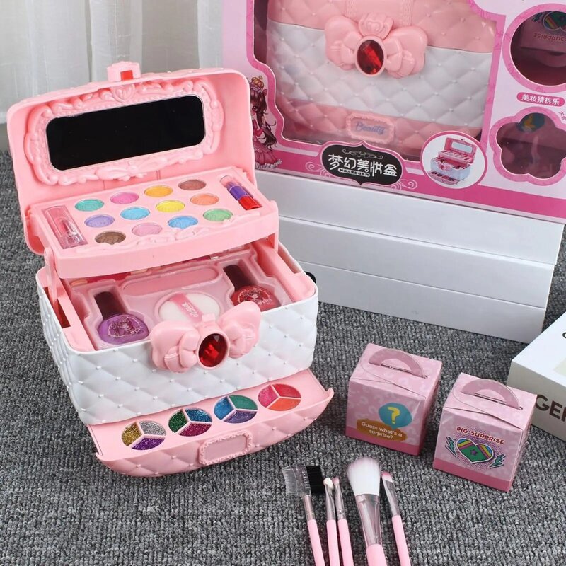Kinder Make-up Set simuliert wasch bar Make-up Set Spielzeug für Kleinkinder Kinder Mädchen