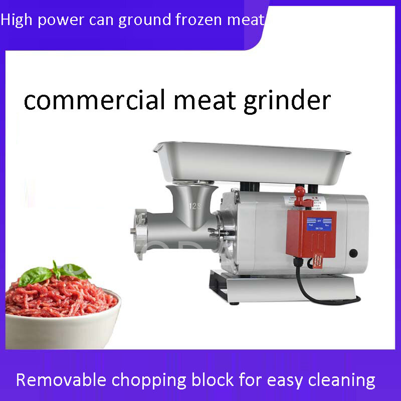 Mesin penggiling daging Desktop elektrik, Blender penghancur sayuran rumah komersial pencincang penggiling makanan otomatis