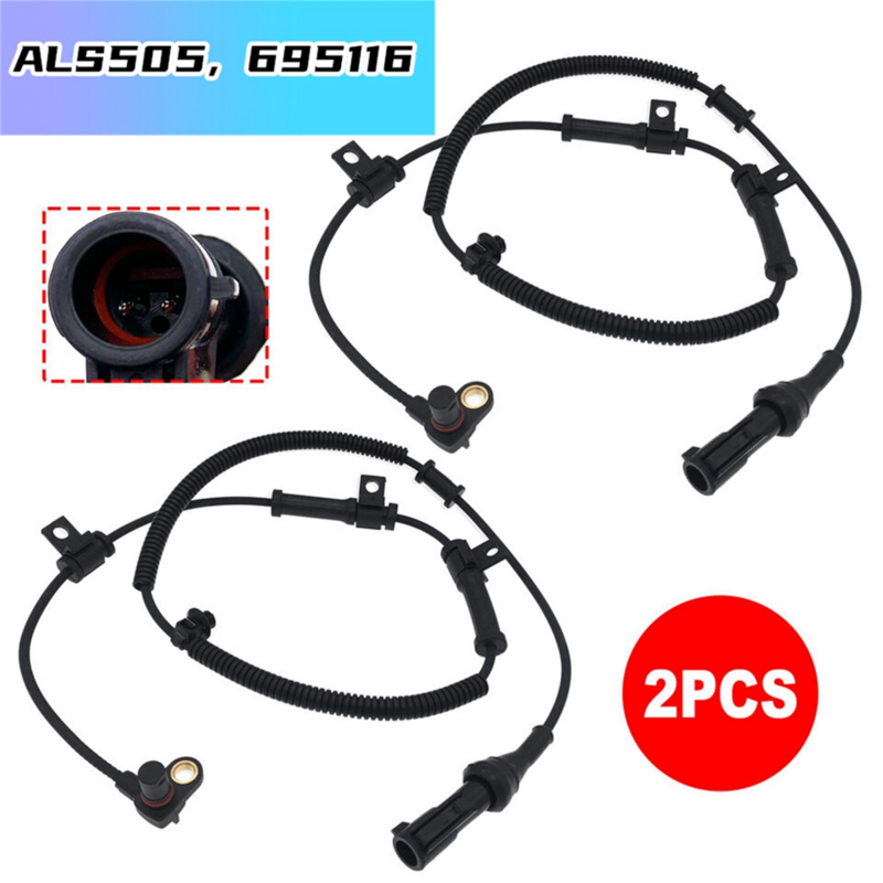 2Pcs ABS Wheel Speed Sensor Front Left & Right ALS505, 695116 for Ford F250 F350 Super Duty 2005-2010