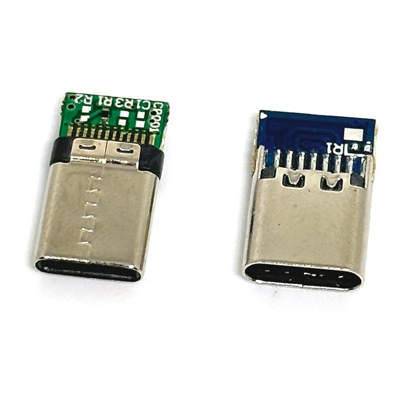 USB 3.1 Tipo C macho ou fêmea Conectores, Jack Cauda Plug, Terminais elétricos, Soldagem DIY Dados Cabo de Suporte, PCB Board, 24Pin