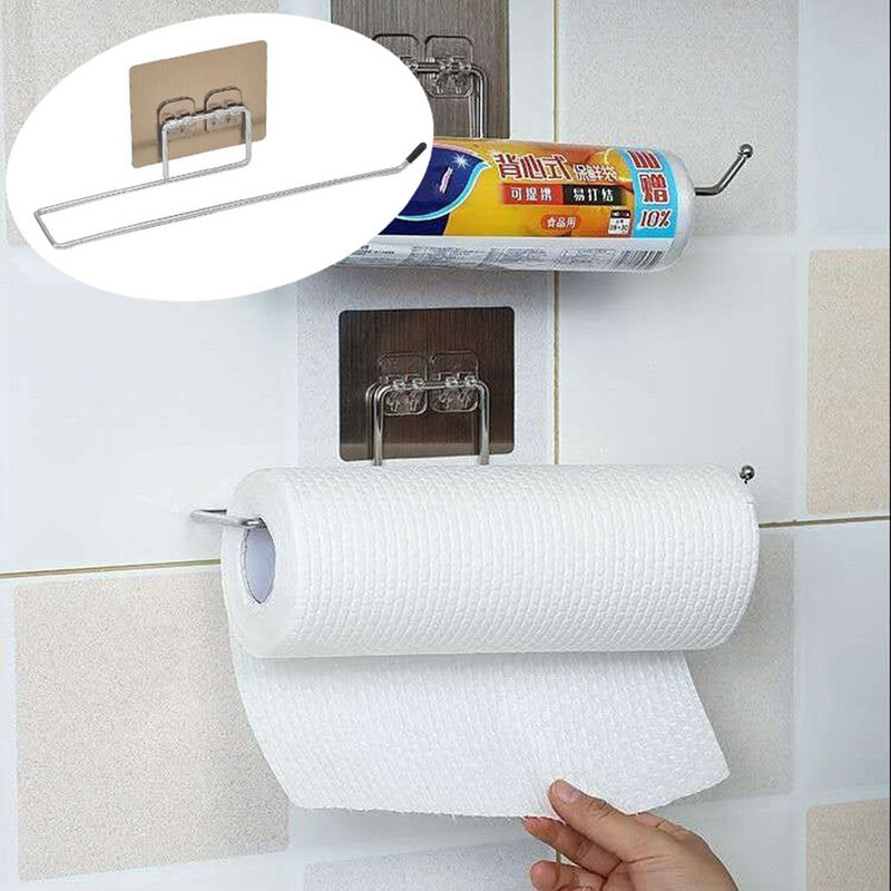 Kitchen Bathroom Toilet Pape Storage Rack Roll Paper Rack Towel Towel Holder Stand Rack Kitchen Bathroom Accessory Multipurpose
