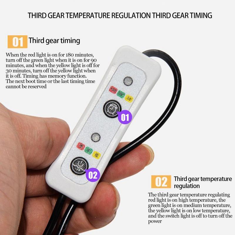 Mata grzewcza USB 5V mata grzewcza USB do podróży regulowana 3 tryb temperatura i Timer akumulator terapeutyczny ciepło w celu ułatwienia