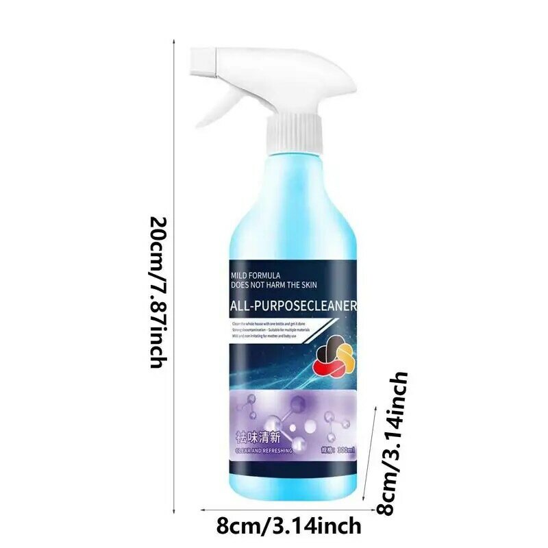 300ml Car leather Foam Cleaner Stain Remover Multipurpose  Kitchen Grills Ovens Dirt Oil Cleaning Spray Foam Washing Tool