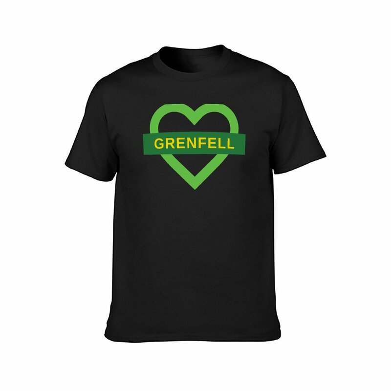 Grenfell camiseta de torre para niños, ropa de anime, estampado animal, camisetas de campeón para hombres