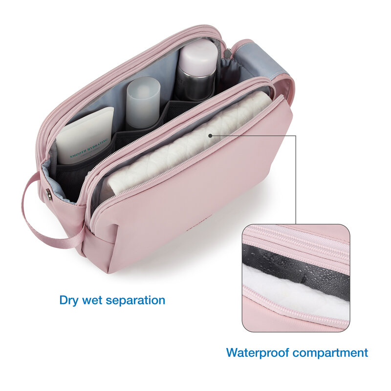 BAGSMART Toiletry Bag for Men Women's Cosmetic Bag for Make Up Multifunction Waterproof Makeup Organizer Travel Pouch