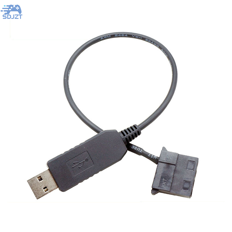 สายแปลง USB เป็น PWM 5V ถึง12V, อะแดปเตอร์เชื่อมต่อพัดลม USB ปลอกหุ้มพัดลมสำหรับพีซีพัดลมระบายความร้อน
