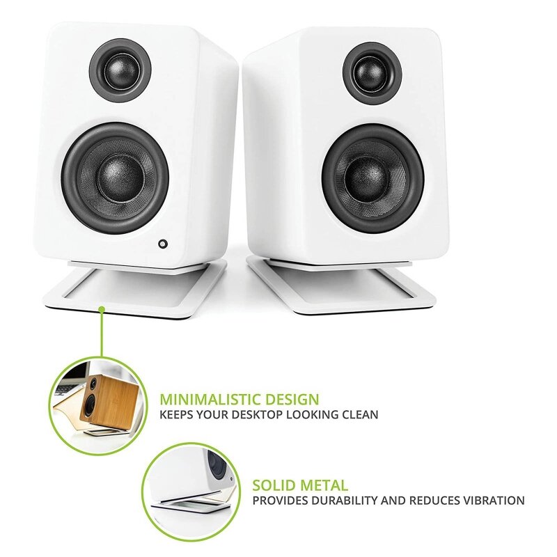 16 ° Dip Angle Desktop Computer Speakers Suporte Suporte Durable Metal Audio Stand para Kanto YU4 Active Speaker Acessórios