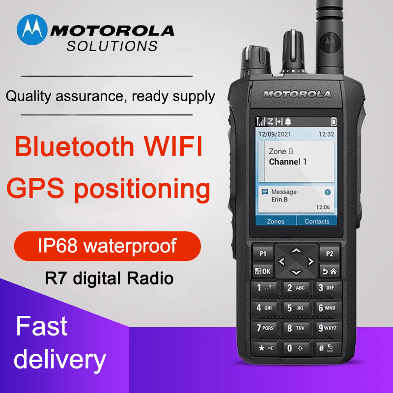 Maniglia radio Motorola R7 walkie talkie a lungo raggio dmr ham radio motorola radio bidirezionale UHF VHF