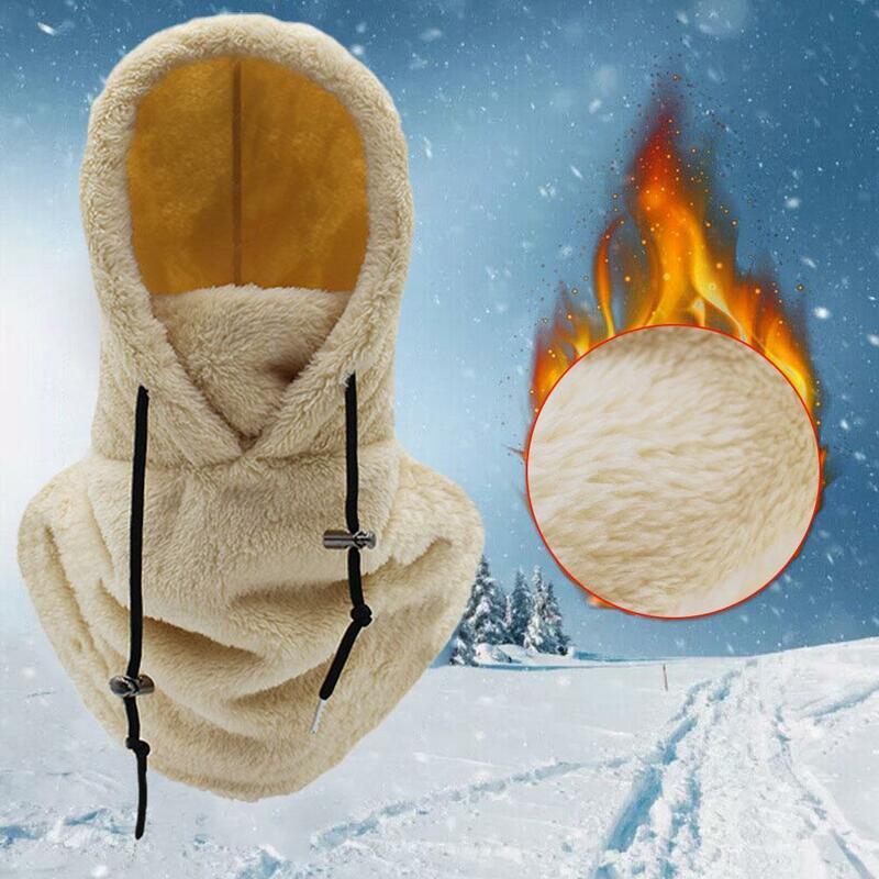 Hood Ski Mask Winter Balaclava For Cold Weather Windproof Adjustable Warm Hood Cover Hat Winter Caps Scarf