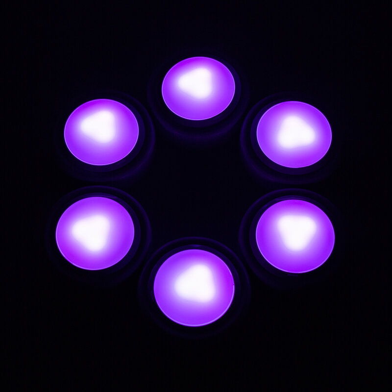 13 colori Wireless dimmerabile sotto l'armadio LED Night Puck Light telecomando a batteria per armadio da cucina armadio