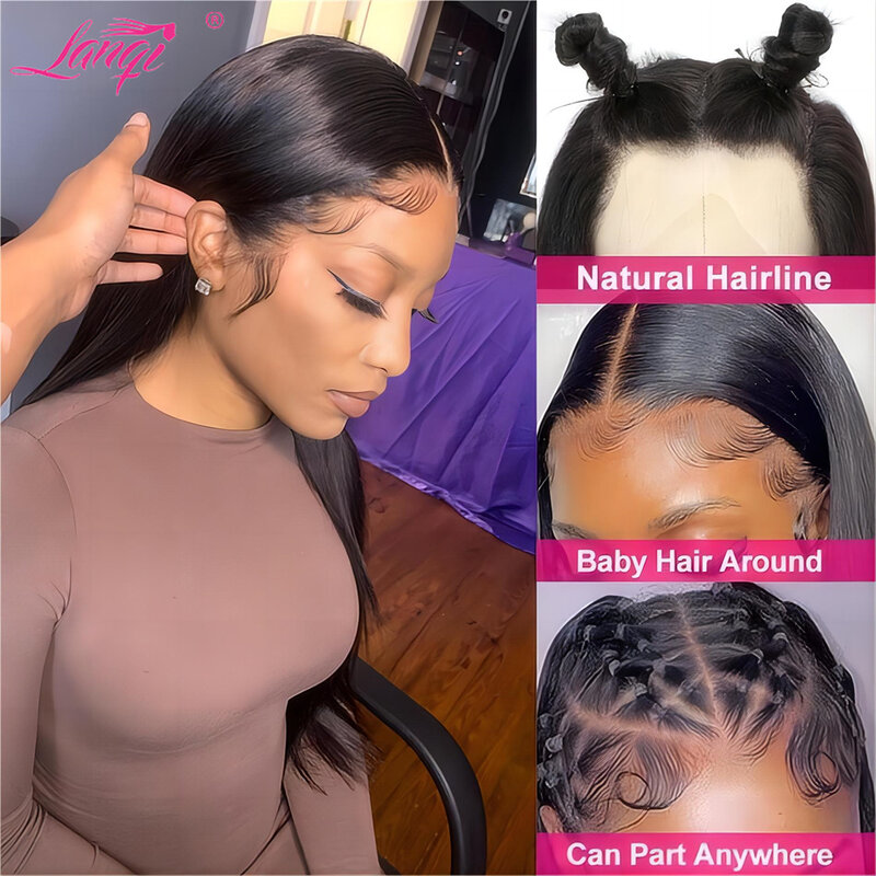 13x6 13x4 Hd Lace Frontal Wig Straight Glueless Wig Human Hair Ready To Wear Brazilian Remy Human Hair Lace Frontal Wigs