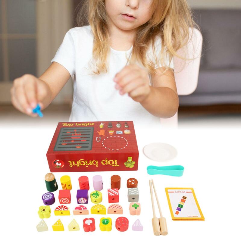 Interactive BBQ Toy Set Kids Kitchen Toy Set for Boys Girls Age 3 4 5 6 7