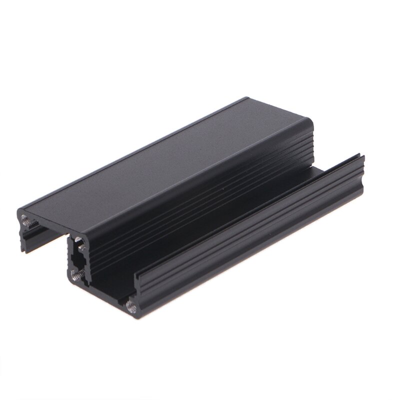 New DIY Extruded Electronic Project Aluminum Enclosure for Case Black 80x25x25mm
