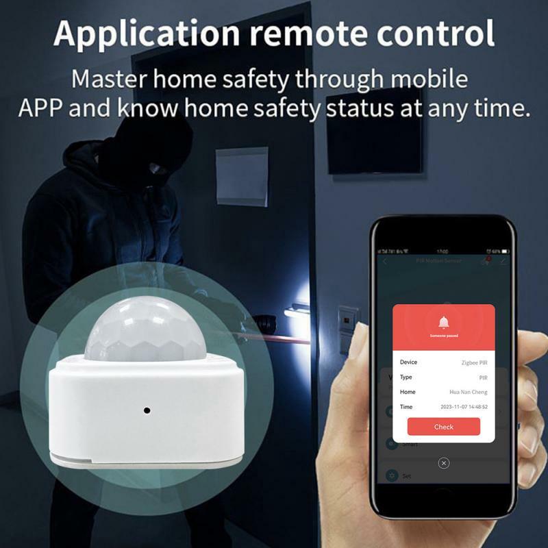 Zigbee-Detector de movimiento PIR humano, dispositivo de seguridad con aplicación Smart Life Tuya, funciona con Zigbee Gateway/Hub