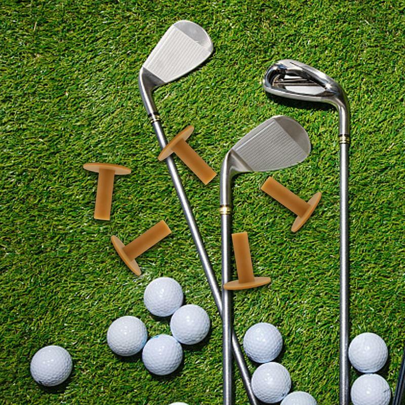 Supports de tee de golf en caoutchouc durable pour sports de plein air, entraînement de golf, plage de conduite, aide à l'entraînement professionnel, accessoire de golf, 10 pièces