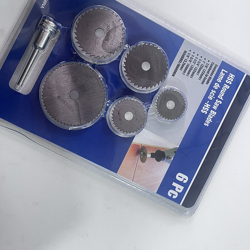 1 set of mini circular saw blades, Hss cutting discs, rotary drilling tool accessories for wood plastic and aluminum