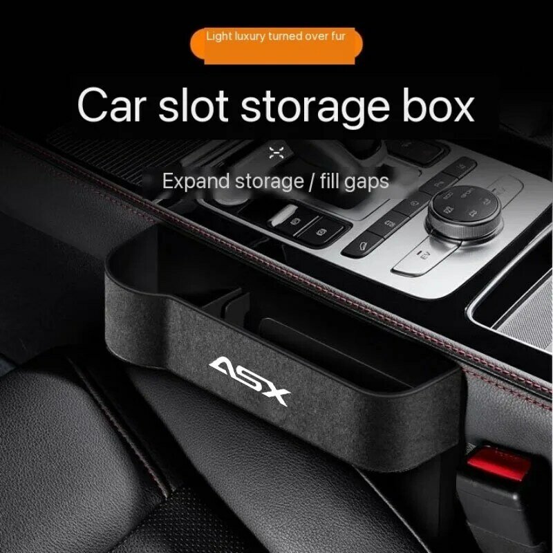 Car Seat Crevice Gaps Storage Box Seat Organizer Gap Slit Filler Holder For  ASX Car Slit Pocket Storag Box