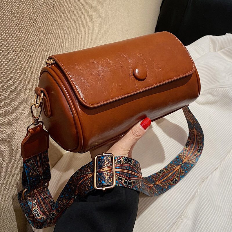 Новинка 2024, женская сумка-мессенджер через плечо в стиле ретро с лесным цилиндром, сумка-Кроссбоди