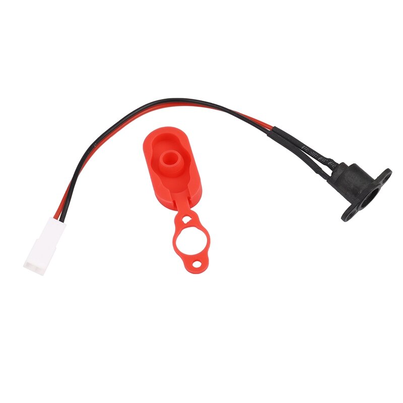 Skuter Listrik Pengisian Lubang Cover dengan Pengisian Kabel Pengisian Port Plastik Penutup Tahan Air untuk Xiaomi Mijia M365 Skuter