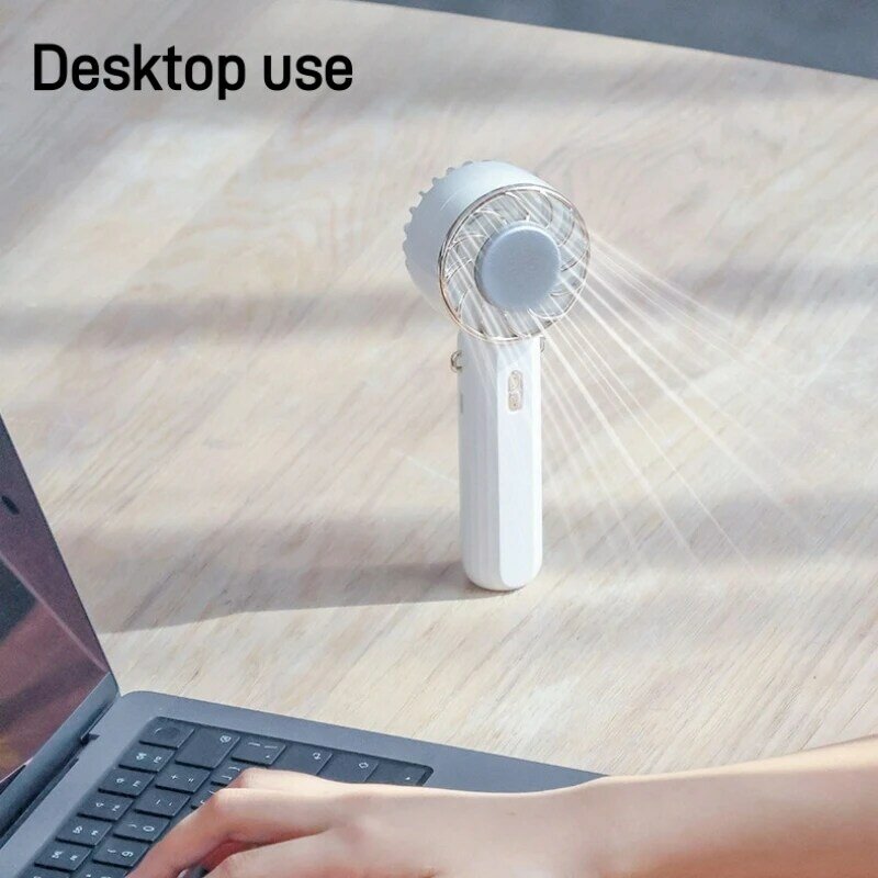 Portable Handy Fan Semiconductor Refrigeration Cooling 2000mAh Battery Type-C Rechargeable Mini Handheld Fan Air Cooler Outdoor