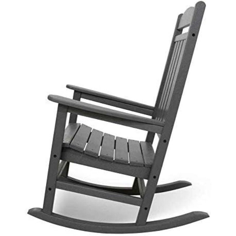 POLYWOOD R100GY Presidential Outdoor Rocking Chair, Slate Grey
