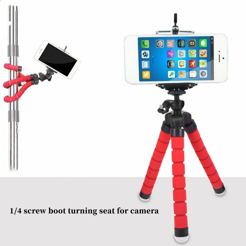 Flexível polvo tripé para telefone, suporte móvel, selfie stand, monopé, foto de suporte, controle remoto