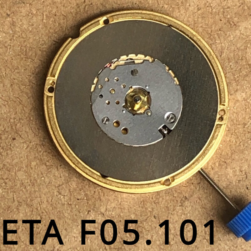 スイス石英ムーブメント時計アクセサリー、eta、f06.101、v8、2ピンカレンダーフリー、f05101