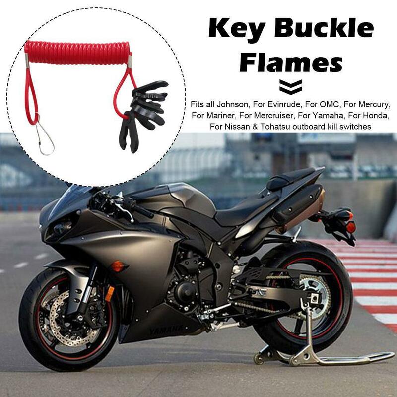 5 Keys Boat Engine Outboard Motor Kill Switch Lanyard Hot Safety Flameout Motorboat Selling Reminder Tether Urgent Rope Rop Q2D6