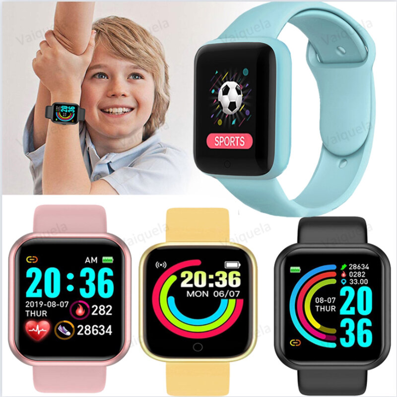 Kinder Smart Digitaluhr mit anges ch lossener Uhr Herzfrequenz überwachung Bluetooth Wirst watch Männer Frauen Smartwatch