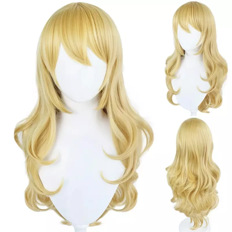Peach Princess Cosplay Wig For Girl Halloween Cosplay Outfits Kids Carnival Wigs