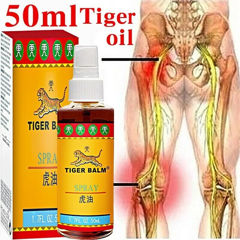 Aceite de tigre de Tailandia, medicina china para tratar la artralgia reumática, dolor muscular, abolladuras e hinchazón