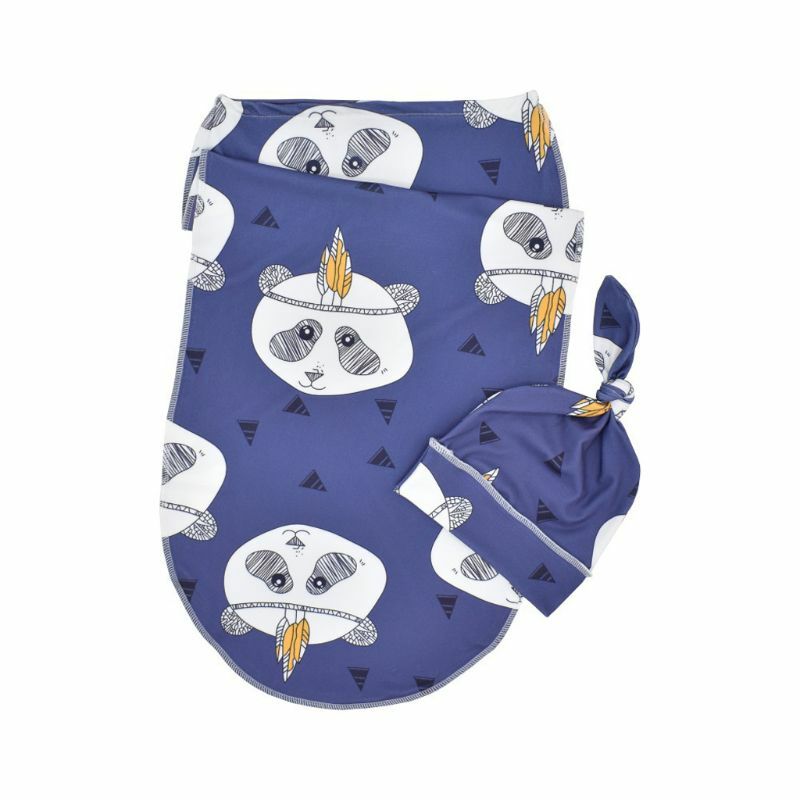 Unisex Babies' Receiving Blankets with Matching Hat Photo Props Toddler Gift Baby Muslin Swaddle Soft Blanket