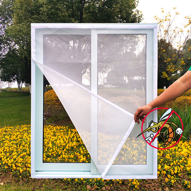 DTGJ zanzariere per insetti zanzariera per finestre in Tulle di dimensioni personalizzate invisibile in fibra di vetro bianca estate contro zanzare e mosche