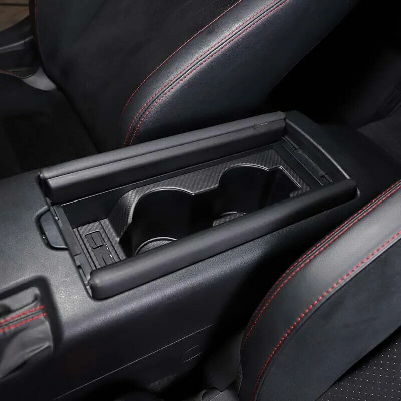 Vera fibra di carbonio per Toyota 86 per Subaru BRZ 2022 Central Control Cup Holder Panel Cover adesivo decorativo accessori per auto