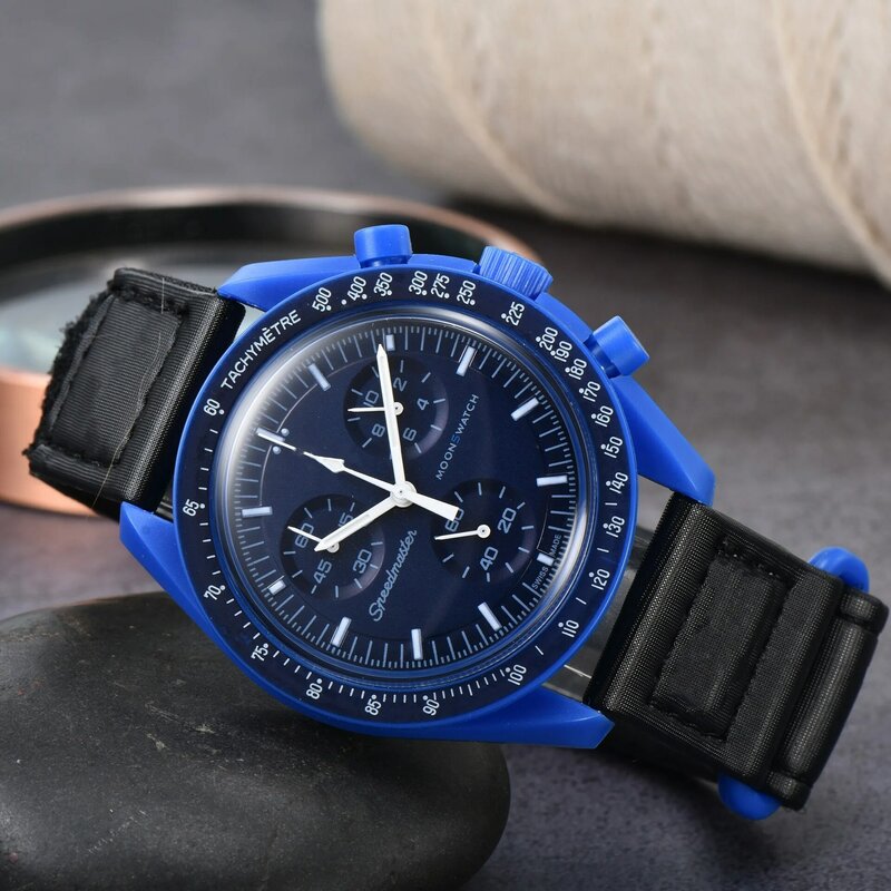 New Moon Phase Function Quartz Chronograph Multifunctional Hot Selling Luminous Moon Watch Couple Gifts