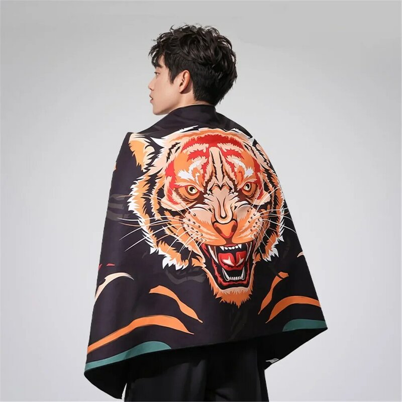 Domineering Cool Tiger Drying Fast Towel Quick Dry High Quality with Buckle Hook for Men Women Beach Bath Gift