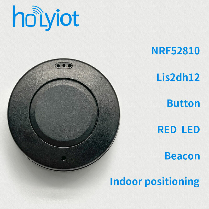 Holyiot NRF52810 IBeacon Tag 3 Poros Sensor Akselerometer Bluetooth 5.0 Modul Konsumsi Daya Rendah Beacon Pemosisian Dalam Ruangan