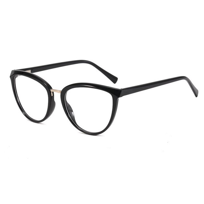Nowe modne damskie kocie oczy blokujące niebieskie światło okulary dla osób z krótkowzrocznością kobiece damskie Retro wstawiane nogawki krótkowzroczne okulary niestandardowe soczewki