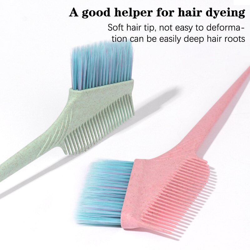 Cabelo colorido macio tingir escovas, DIY cabelo coloração pente, cabeleireiro, salão de casa, acessórios de barbeiro