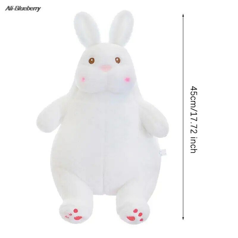 45cm leniwy lalka-królik piękny miękki pluszowy zabawka Kawaii lalka poduszka do spania lalka materiałowa dekoracja domu dla dzieci prezent urodzinowy dla dzieci