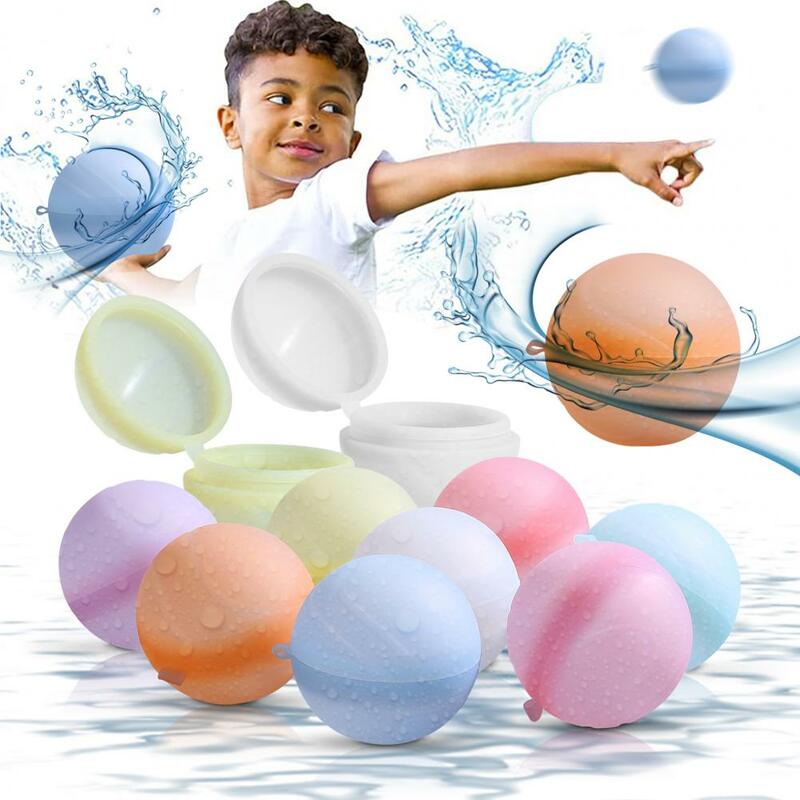 Water Fight Ball No Water Tap Silicone Water Bombs Balls Kids Water Fight Game giocattolo all'aperto