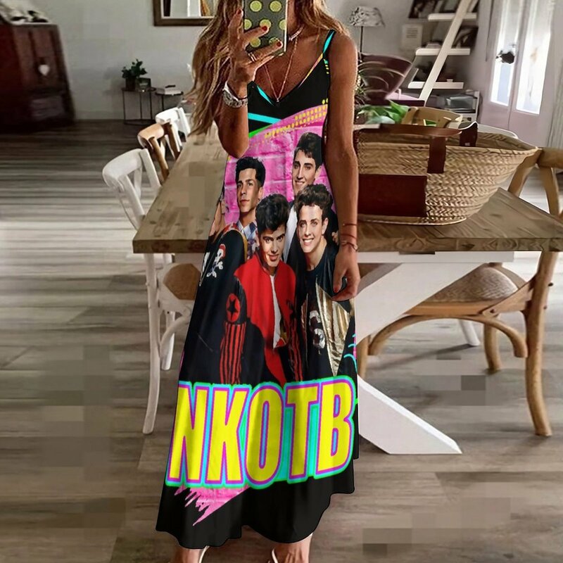 NKOTB-vestido sin mangas clásico para mujer, prenda sexy con música esencial, de boda para invitados, verano, 2024, 2024