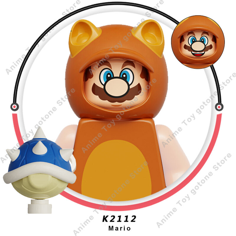 Anime Super Bros Mario Bausteine Luigi Mini Action Spielzeug Figuren Blöcke Spielzeug Ziegel montieren Spielzeug Geschenke für Kinder kdl805