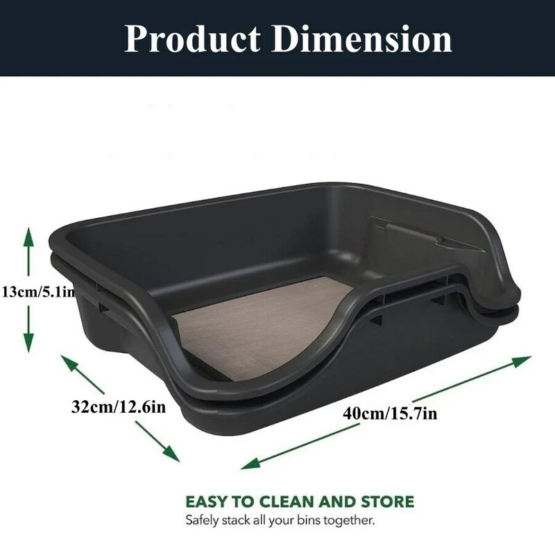 Plastic Trimming Tray Bin Set, 150 Micron Screen Mesh for Buds and Herbs, Fast Trimming Work Tool, ABS, 40x32x13cm